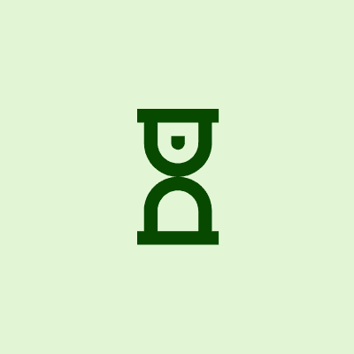Icon of an hourglass